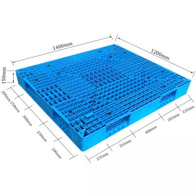 China Single Sided Warehouse Storage Six Runners Plastic Pallet 1400*1200*150mm China Lower Price Manufacturers for sale