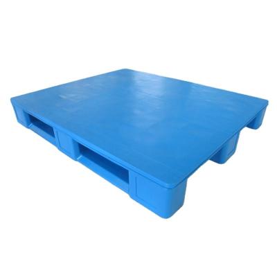 China Wholesale Heavy Duty Good Prices Single Faced Warehouse Storage Industrial Blue Rack HDPE 1200x1000 Able Plastic Pallet Dimensions Euro Pallet for sale