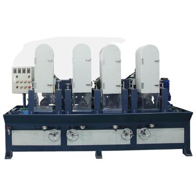 China Metal Drawing 4 Head Belt Hairline Finishing Machine Stainless Steel Satin Abrasive Finishing Machine for sale