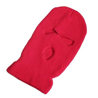 China Custom Logo Full Face Cover 3 Hole Bandit Knitted Bandit Ski Maks Balaclava Mask COMMON Personalized Face Mask for sale