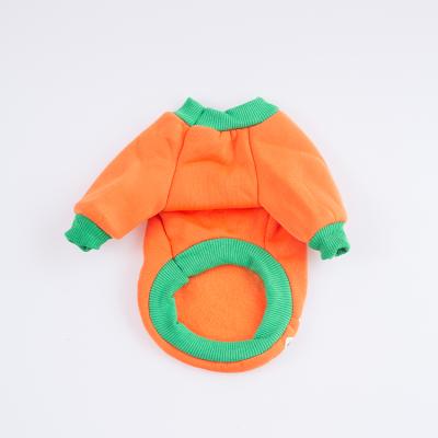 China New Stocked Cute Fashion Pumpkin Cat and Dog Clothes Pet Clothes for sale