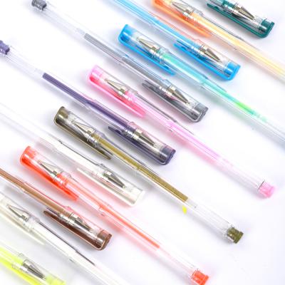 China Hot Natural Amazon Sell 28 Colors Gel Pen Set, 1mm Fine Point Gel Ink Pen For Doodling Drawing for sale