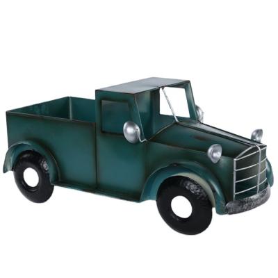 China CLASSIC Red Metal Farm Truck Planter - Red Truck Decoration Fall Christmas for sale