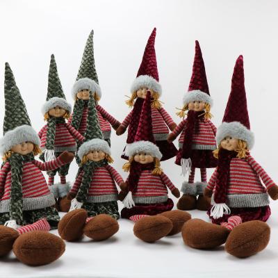 China Europe Christmas Gnomes Plush With LED Light Handmade Doll Stuffed Elf Doll Ornaments Christmas Home Decor Winter Table Gifts for sale