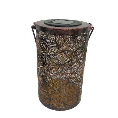 China Outdoor Garden Lantern Solar Led Leaf Lantern for sale