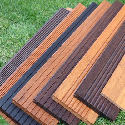 China JOOLAN Anti-water garden balcony deep carbon wood bamboo decking carbonized waterproof outdoor bamboo flooring for sale