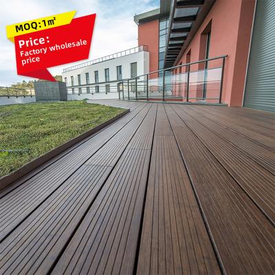 China Dark Gray Eco-friendly Materials Anti-Water Weather Resistant Moso Bamboo Decking Anti-Rot 100% Outdoor Bamboo Flooring for sale