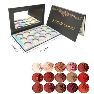 China LOW MOQ Magnetic Eyeshadow Palette Waterproof Empty Makeup OEM Customize Private Label High Quality Blush Palette Packaging for sale