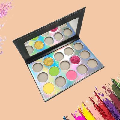 China 15 Color Beauty Design Waterproof Cruelty Free Vegan Organic High Pigmented Cosmetic Eyeshadow Palette With Mirror Customized Packaging for sale