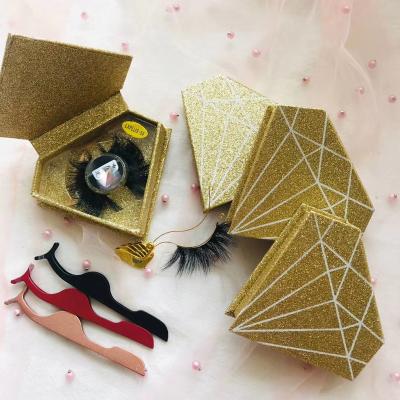 China Factory Directly Real Wholesale Natural False Eyelashes Long Mink Fur Eye Lashes Custom Box for sale