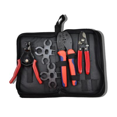 China DIY Tools 6mm2 Cable Crimping Tool Solar PV Connector Crimper Panel Press Terminal Pliers Kit Installation Tool for sale