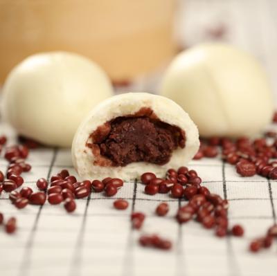 China Chinese traditional FROZEN red bean dimsum wheat flour steamed bun for sale