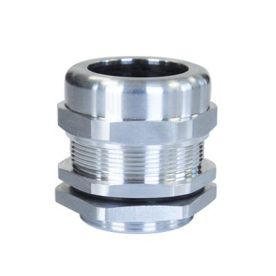 China IP68 Aluminum Single Hole Cable Gland 6061 Aluminum Alloy Waterproof Waterproof Connector for sale