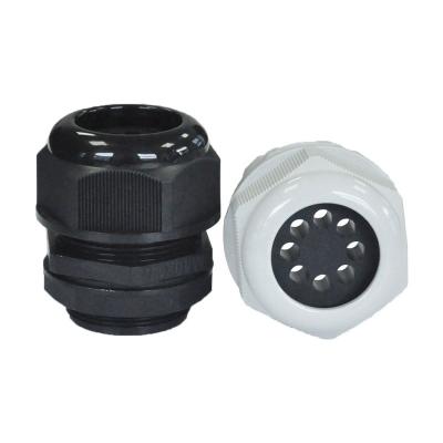 China Eight Hole Cable Gland Nylon Multiple Electrical Cables Inserted In Nylon Cable Gland for sale