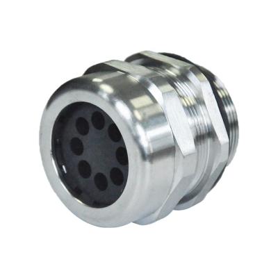 China Stainless Steel Eight Hole And Multi Hole Stainless Steel Cable Gland Waterproof And Wire IP68 Connector CE for sale