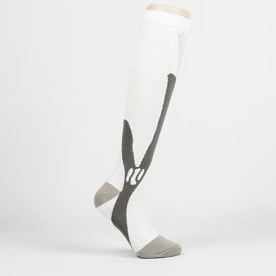 China OEM QUICK DRY Logo Knee High Sport Compression Custom Cheap Knockouts 20-30 mmHg Golf Socks For Men And Woman for sale