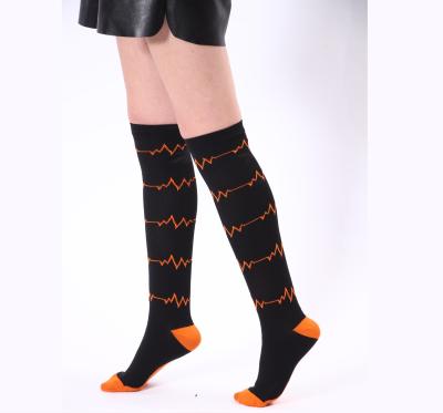 China Sporty Hot Sale Unisex Sports Compression Socks 20-30mmhg Football Wholesale Socks Sports Socks for sale