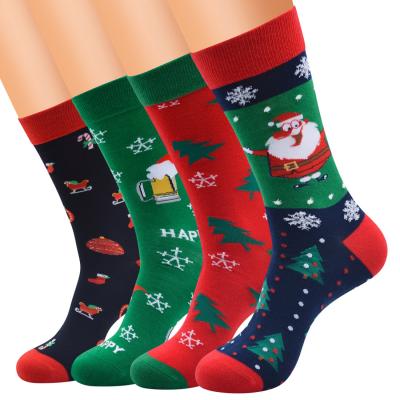 China New Stylesocks Antibacterial New Female Tube Christmas Socks Tree Commercial Christmas Socks Wholesale Christmas Gifts 2021 Socks for sale