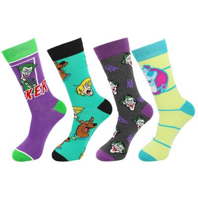 China Antibacterial New Fashion Halloween Socks Character Creative Funny Witch Face Night Before Christmas Socks Custom Cotton Socks for sale