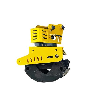 China Trusses Rotate 360 ​​Degree Hydraulic Log Saw Grab Excavator Wood Cutting Grapple for sale