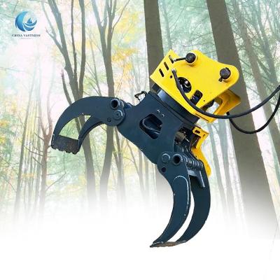 China Cultivates Hydraulic Grab Excavator Brush Grapple For Sale Tree Timber Grapple Saw for sale