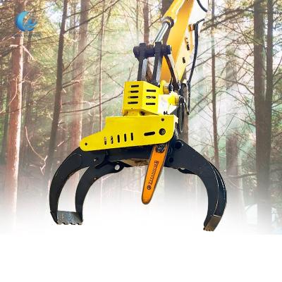 China Elevates Multifunctional Cutter Shaft Shear Grapple And Saw For Excavator Attachments for sale