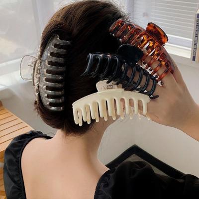 China Decorate New Women Extra Large Hair Claw Clip Crab Barrette Girls Ponytail Hair Claws Bath Clip Fashion Hair Accessories Gift Headwear for sale