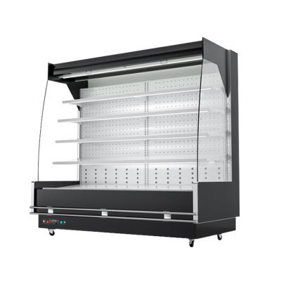 China Double-temperature hot sale commercial supermarket refrigerator freezer refrigerators vegetable open display showcase for supermarket for sale