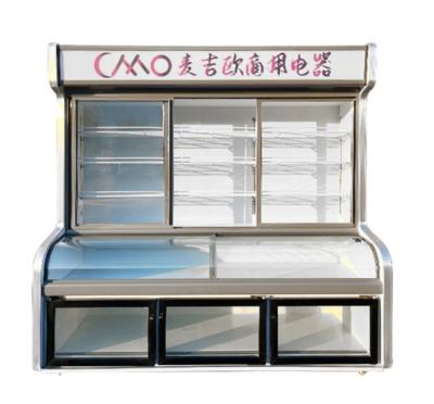 China High quality Double-temperature cake bread display refrigerator dessert showcase freezer refrigerator for sale