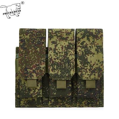 China Durable 5.56MM BEAR 900D Russia EMR Camouflage Tactical Triple Pocket PHECDA Pouch for sale