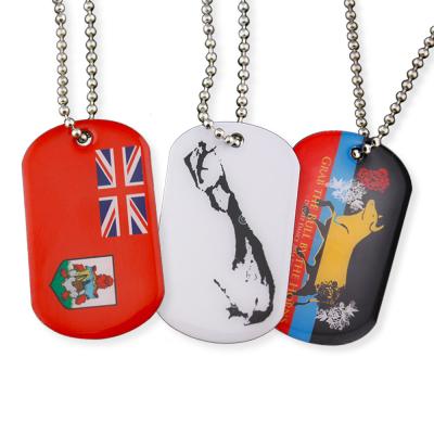 China Fashion / Slim Hot Selling Custom Stainless Steel Metal Etching Dog Tags With Collar for sale