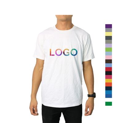 China High Quality Custom Branded Anti-Wrinkle Logo T Shirts For T Shirt 250gsm Blank 100% Cotton Material for sale