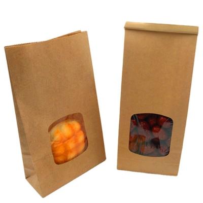 China Materials Factory Manufacturer Recycled Kraft Paper Sticker Wax Food Delivery Paper Bag Greaseproof White Packaging for sale