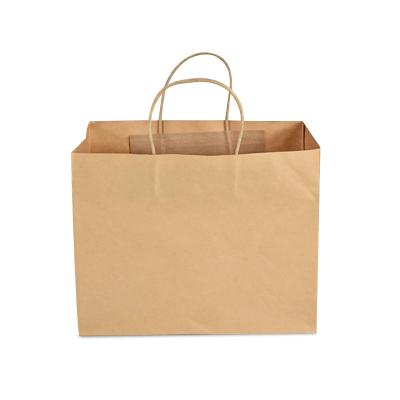 China Wholesale Famous Recycled Brown Materials KW Brand Factory Support Kraft Paper Bags With Handle Bags Kraft Paper for sale