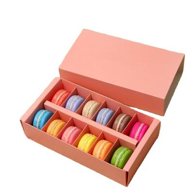 China Cheap Eco-friendly Recyclable Recyclable Mainstream Different Grade Macaroon Boxes Wholesale Size Food Paper Box for sale