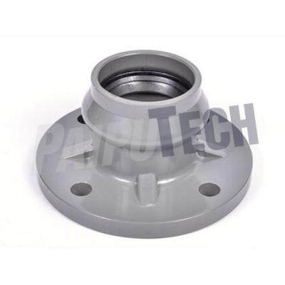 China PN16 Large PVC/UPVC Plastic High Pressure Flanged Socket End Joint With Rubber Seal Ring for sale