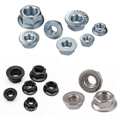 China Heavy Industry Fasteners Din 6923 Flange Nut , Nuts 6923 Din Hex Nuts With Flange for sale