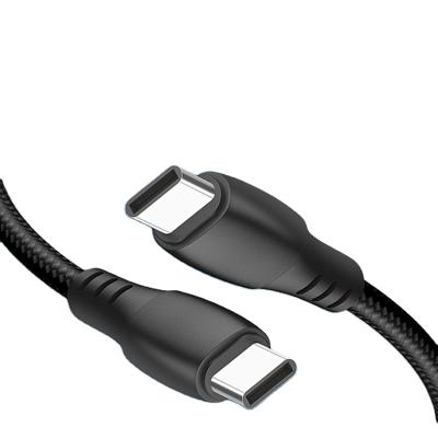 China Mobile Phone 100W USB C to USB C Data Cable for Sync Cable Quick Charging Nylon Braided PD Cable for sale