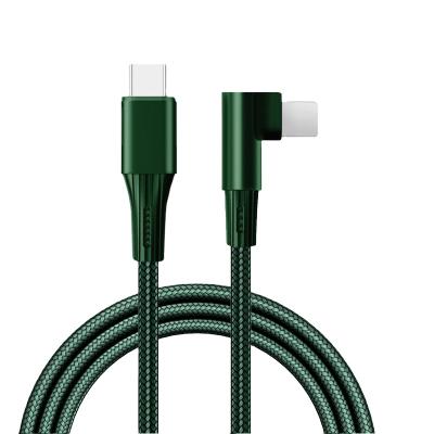 China PUJIMAX Mobile Phone 90 Degree PD 20W Gaming Cable Elbow 3A Fast 8 Pin Charging Line For Smart Phone Charger Charging USB C Data Cable for sale