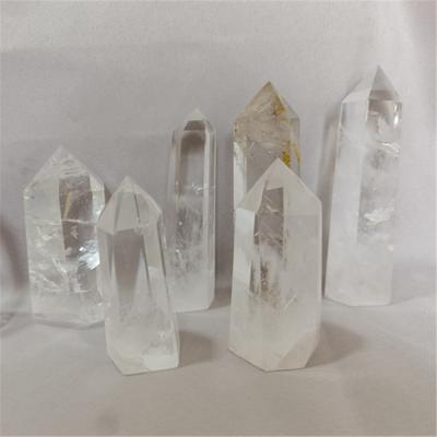 China China Wholesale 8-13cm Hand Carved Crystal Clear Quartz Dots And Rounds Natural for sale