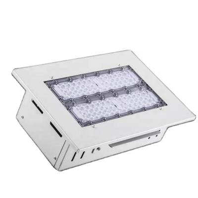 China Charger Controller Energy Saving IP65 100w 150w 200w Outdoor Waterproof Aluminum Ceiling Recessed Outdoor Led Gas Station Canopy Light for sale