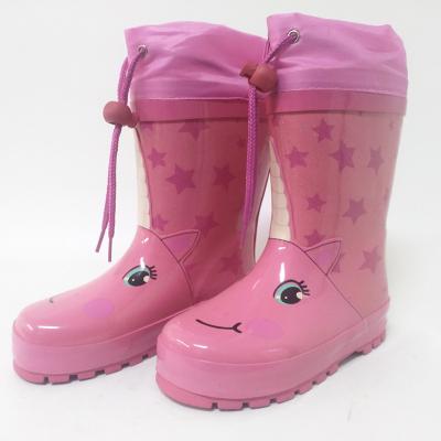 China OEM ODM Factory Price Free Sample Fashion Rubber Rain Boots Boy Shoes Wholesale Waterproof Children Girl Rain Boots for sale