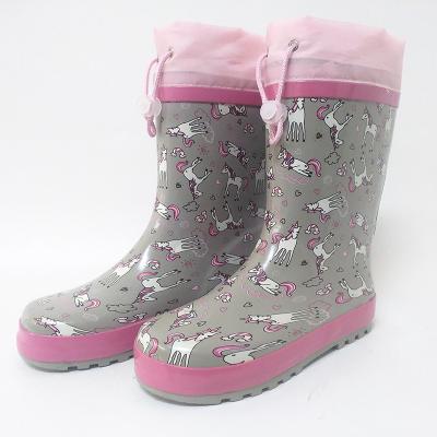 China OEM factory price free sample fashion rubber boots support rain boots boy waterproof wholesale kids girl rain boots for sale