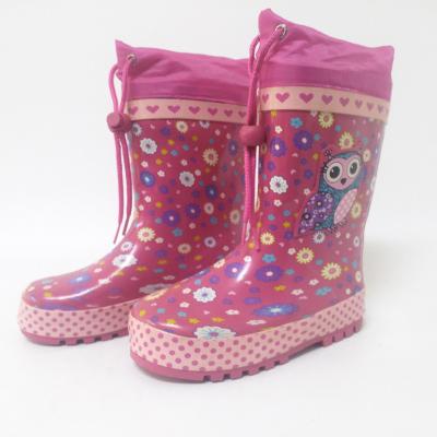 China Waterproof rain shoes wholesale OEM factory price free sample fashion children boy girl rain boots support rubber rain boots for sale