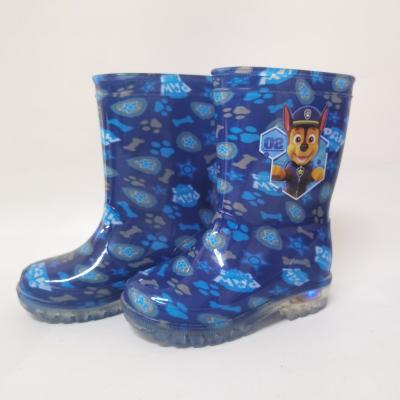 China Kids Waterproof Boy Lightweight Water Proof PVC Blue Rain Boots for sale