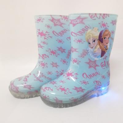 China Kid Grill Waterproof Blue Lit Waterproof PVC Rain Boots for sale