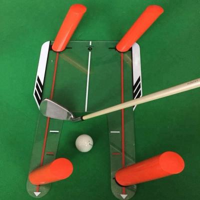 China Acrylic Golf Swing Path - Includes Pinch Plate and Four Pole Path - Speed ​​Trap Golf Swing Training Aid - for sale