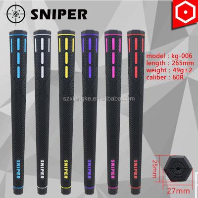 China Undersized .60R Premium Rubber Tape / TPR Sniper Golf Grip 49g for sale