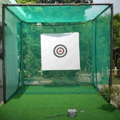 China Custom hot sale 3x3x3m size outdoor poly nets practice golf net professional golf net for golf training for sale