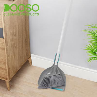 China Home Magic Long Iron Handle Floor Sweeper Floor Household Dustpan and Broom Cleaning Set for sale